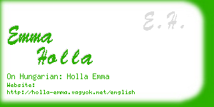 emma holla business card